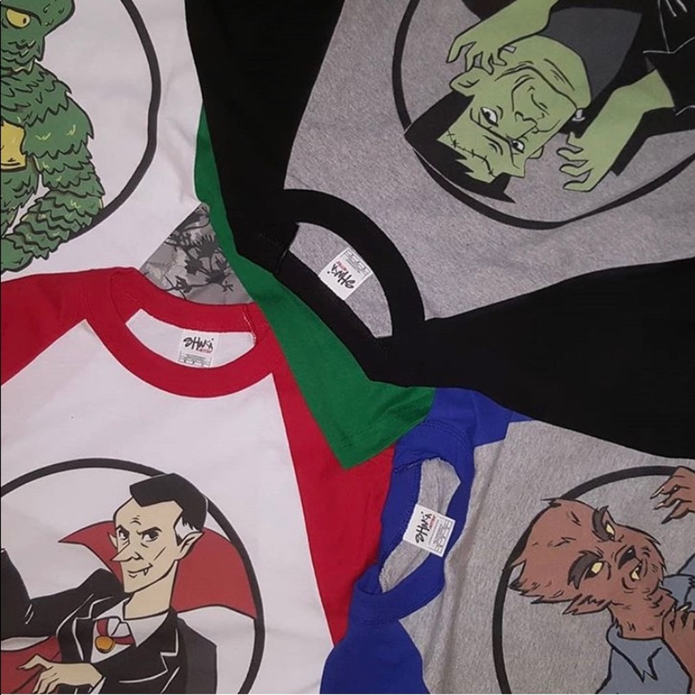 Classic Monster Baseball T-shirts!! SALE!